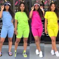 Clothing Supermodel Solid Sports Suit Leisure Two Piece Suit Female