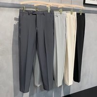  Slim Fit Dress Pants – Lightweight Polyester Straight Leg Trousers Casual & Business 