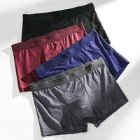 Men’s Breathable Mesh Boxer Briefs With Graphene Lining – Ultra-Soft Ice Silk Fabric, Anti-Chafing & Odor Control – Lightweight Comfort