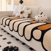 Home Garden Plush Special Shaped Sofa Cushions Four Season Universal Dopamine Non Slip Straight Row Sofa Cover Cross Border Supply