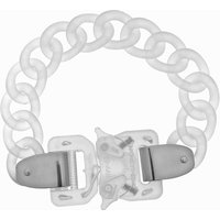 1017 ALYX 9SM Transparent Acrylic Industrial Functional Style Titanium Steel Metal Safety Insert Buckle Bracelet
