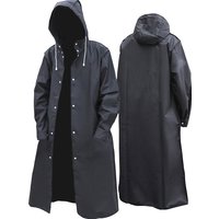 Fashion Waterproof Long Raincoat Rain Coat Hooded Outdoor Hiking Travel Fishing Climbing Thickened