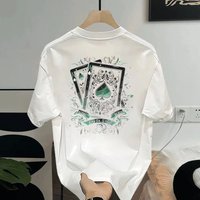 Summer New Trendy Brand Light Luxury Short For Men, American Versatile Round Neck Half Sleeve Ins Fashion T-shirt