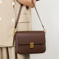 Genuine Leather Bag Women's Bag Spring And Summer Messenger Bag Ladies Commuting Single Shoulder Bag Small Square Bag Cowhide Bag