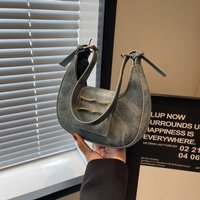 Simple And Fashionable Temperament Solid Color Casual This Year’s Popular Style Single Shoulder Armpit Handbag For Women