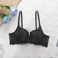 Explosive thin cup pull together sexy lace adjustable bra underwire lingerie