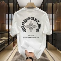 Clothing Summer American Style Handsome Heavy Cotton Short Sleeved T Shirt Ins Trendy Street Loose Round Neck Top