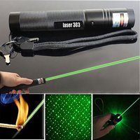 Starry Head 303 Green Adjustable Focus 532nm Lazer Beam Laser Pointer Pen Set
