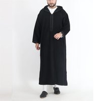 Clothing Long Hooded Shirt Muslim Robe