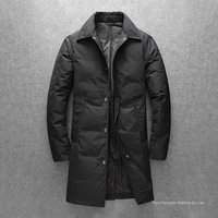 Winter Long down Jacket Duck down Coat Shirt Collar 2026