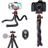 Roreta 2025 Flexible Octopus Camera DSLR 2in1 Design Tripod Phone Holder Side Cold Shoe 1 4 Screw