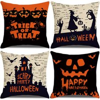 Halloween decoration home linen cushion cover funny pumpkin head sofa pillow cover combination