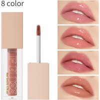Beauty & Health Hellokiss Eight Mirror Water Shiny Lip Gloss Moisturizing Fine Shimmer Pearlescent Lip Glaze LIP GLOSS