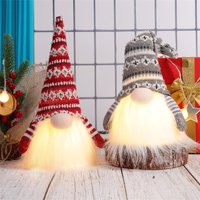 Style Christmas Decoration Nordic Luminous Doll Doll Lamp Faceless Old Man Doll Dwarf Small Table Lamp Ornaments