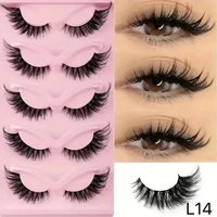 โRussian Volume False Eyelashes - Dramatic Curl & Fluffy Cat Eye Effect (Extra Wispy, Bold Lash Lift Look