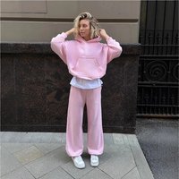 Trendy Hooded Sweatshirt & Jogger Set – Streetwear Casual Outfit Fashion Trends