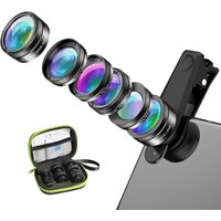 Mobile Phone Accessories fisheye wide angle macro telephoto polarized starlight six in one set universal external mobile phone lens
