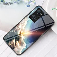 Realme X50 Pro Glass Case DECLAREYAO Ultra Slim Hard Tempered Glass Coque OPPO Realme X7 X2 XT X V11 V5 V3 Cover Cas