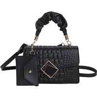 embossed handbags for women 2024 spring and summer new single-shoulder crossbody small square bag crocodile pattern fashionable women’s bag