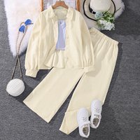 Children's Matching Sets Boys And Girls Clothing Spring New Style Long Sleeved Shirts And Trousers For 3-12 Years Old