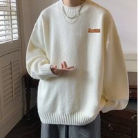 Clothing Round neck pure elegant sweater winter knitwear long sleeve casual pullover