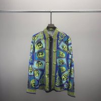 Trendy ver long sleeved shirt full letters 3D printed pattern top cardigan