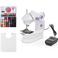 INNE Sewing Machine Mini Manual Portable Assistant Household Electrec Straight Line Two Thread Light Pedal DIY Clothe