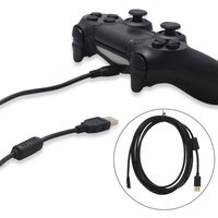 Hitech 300cm Charging Cable PS4 Controller USB Charger Wireless Joystick Game Lead