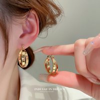 earrings Chen Shutings same style earrings trendy light luxury high end design earrings niche earrings