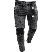 Clothing exclusive ripped jeans stretch denim pants style