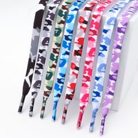 Trend Creative Shoelace Cloud Camouflage Shoelaces Sneakers Width 0.8cm 120 140 160cm Flat Shoe Laces & Woman Man