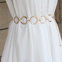 Metal Ring Belt Skirt Decorative Waist Chain Accessories Fashionable European American Chain Large Circle Body Chain
