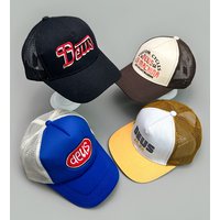 Spring Summer Retro Print DEUS Letter Baseball Cap Breathable Sunshade Outdoor Trucker Cap