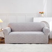 Polar fleece jacquard elastic sofa cover universal single three person sofa cover full cover combination sofa towel sofa cushion
