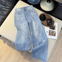 Vintage Americana Glam High-Waisted Straight Leg Jeans With Rhinestone Star Embroidery, Summer Thin Denim Pants For Women