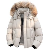 Nordmann Source Factory Winter Fur Collar Hat Down Jacket Detachable Fashion Large Thickened Elegant Coat Trendy