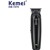 Kemei KM-1579 USB Charging Clipper Cordless Electric Clippers Rechargeable Hair Trimmers Lithium Battery Trimmer For Men
