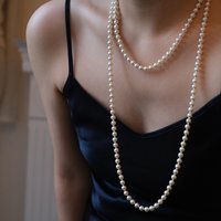 Women's Jewelry Pearl Necklace Light Luxury Niche High End Autumn And Winter Long Multi Layered Sweater Chain Cheongsam Accessories Neck Chain