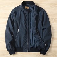 New Lightweight Small Stand Up Collar Business Jacket For Men, Casual And Fashionable, Simple Windbreaker Jacket