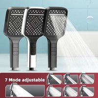 Large Rainfall 7 Modes Adjustable Head Water saving Shower Spray Mixer Nozzles Bathroom Accessories