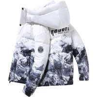 Men’s Clothing cwinter new down men’s short hooded fashion trend couple thickening youth jacket