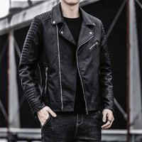 Men's Clothing leather casual leather jacket youth handsome motorcycle pu jacket casual men's coat