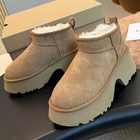Women’s Fashion Winter Boots With Faux Fur Lining, Slip-Resistant Rubber Sole, Round Toe & Buckle Detail, Casual Thick Platform Shoes For Daily Wear