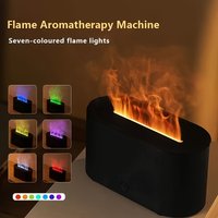 Flame Effect Aroma Diffuser Changing LED USB Powered Home Office Auto Shut Off & Essential Oil Compatible