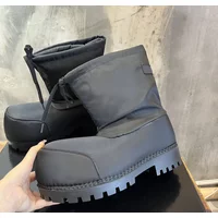 Alaska Designer Snow Nylon Ski Bootie Chunky Winter Boots Top Quality Booties Shoe Without Box