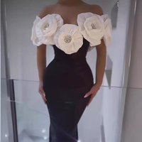 Clothing bandage dress big flower long dress