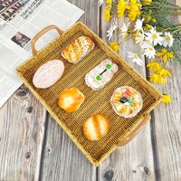 Rattan Tray Hand Woven Bread Basket Rattan Fruit Basket Fruit Basket Rattan