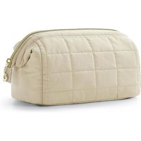 Women's Down Silk Cotton Cosmetic Bag Portable Travel Waterproof Toiletries Storage Large Capacity