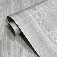 New Year Wood grain wallpaper self adhesive bedroom wardrobe door shoe cabinet old furniture renovation sticker moisture proof paper pvc wallpaper