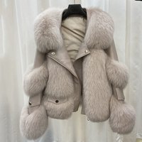 Haining fur coat fine fox fur fur one piece style fur coat
